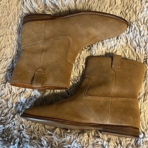 Madewell Leah suede bootie faded birch size 10